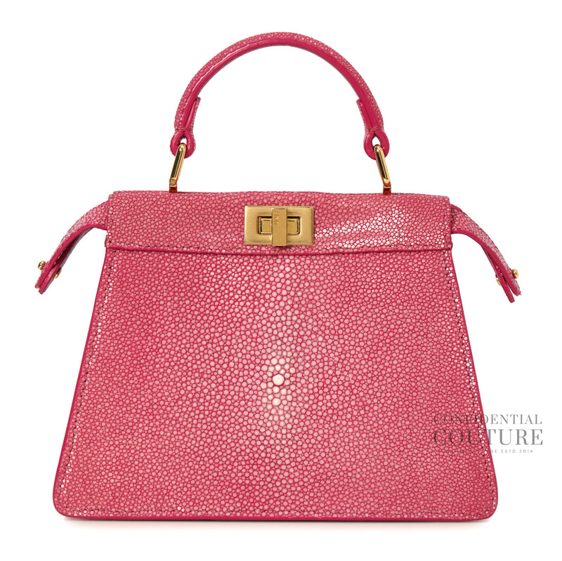 Women fendi peekaboo top handle bag