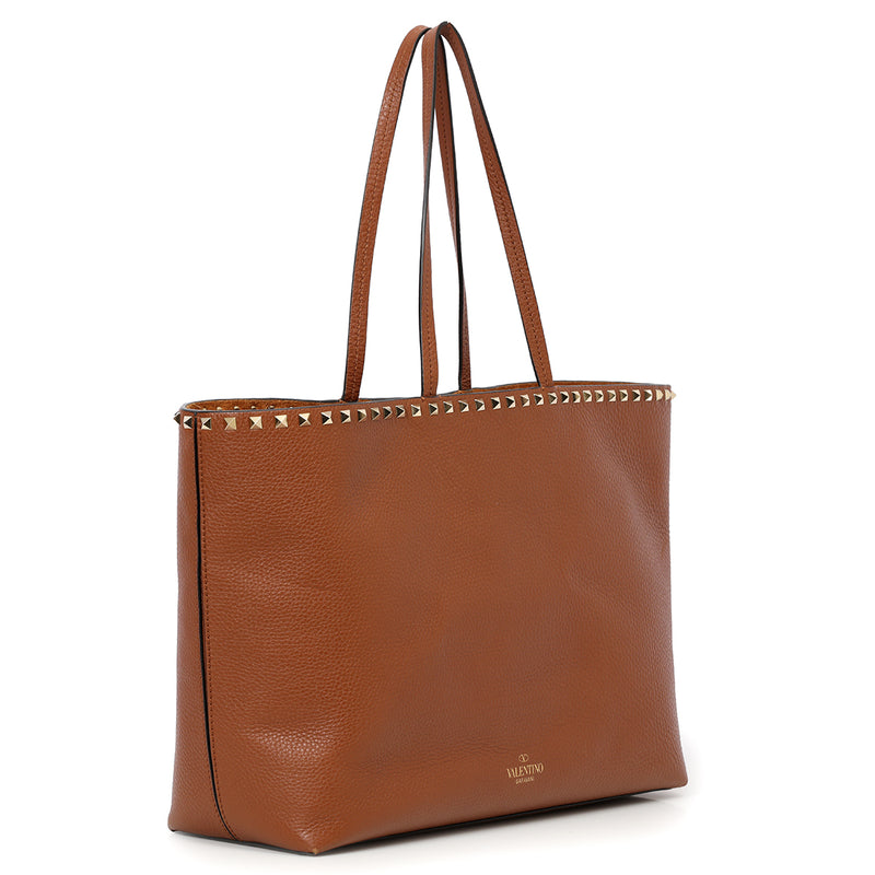 Garavani Rockstud Branded Tote Bag  One Size