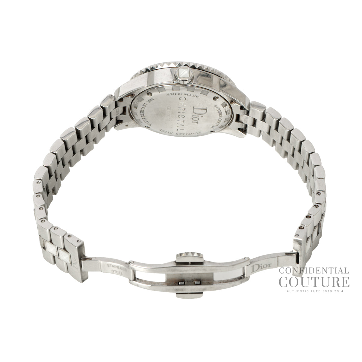 White Stainless Steel Christal CD113111 Women's Wristwatch | 33 MM