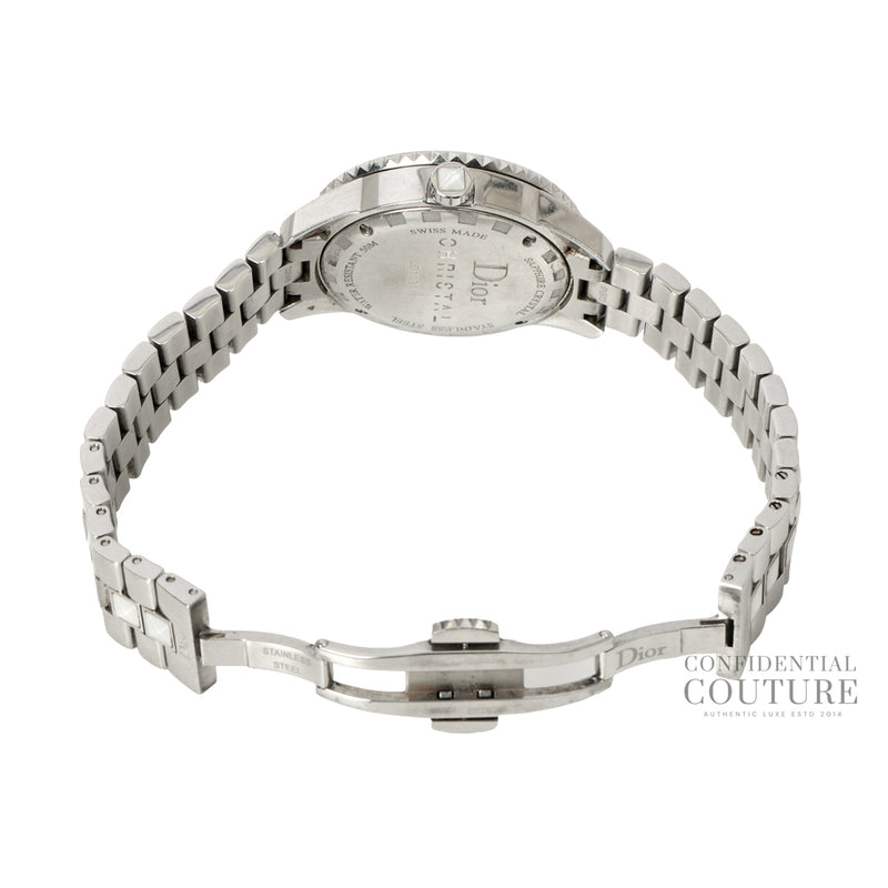 White Stainless Steel Christal CD113111 Women's Wristwatch | 33 MM