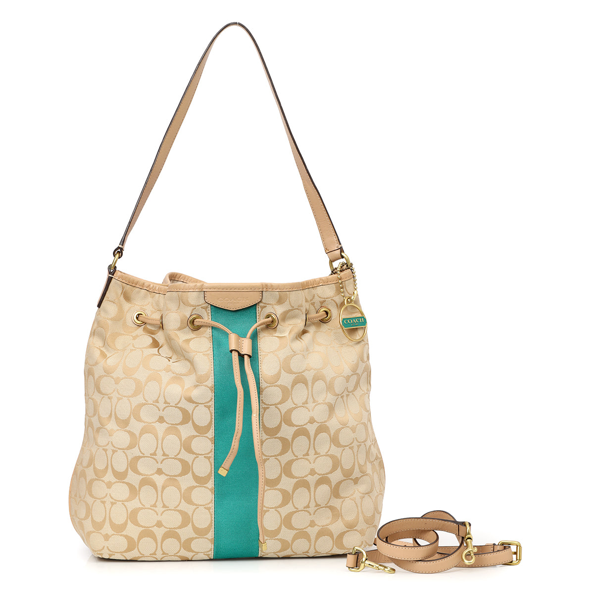 Canvas Drawstring Vintage Bucket Bag One Size