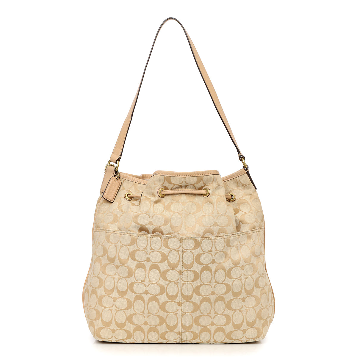 Canvas Drawstring Vintage Bucket Bag One Size