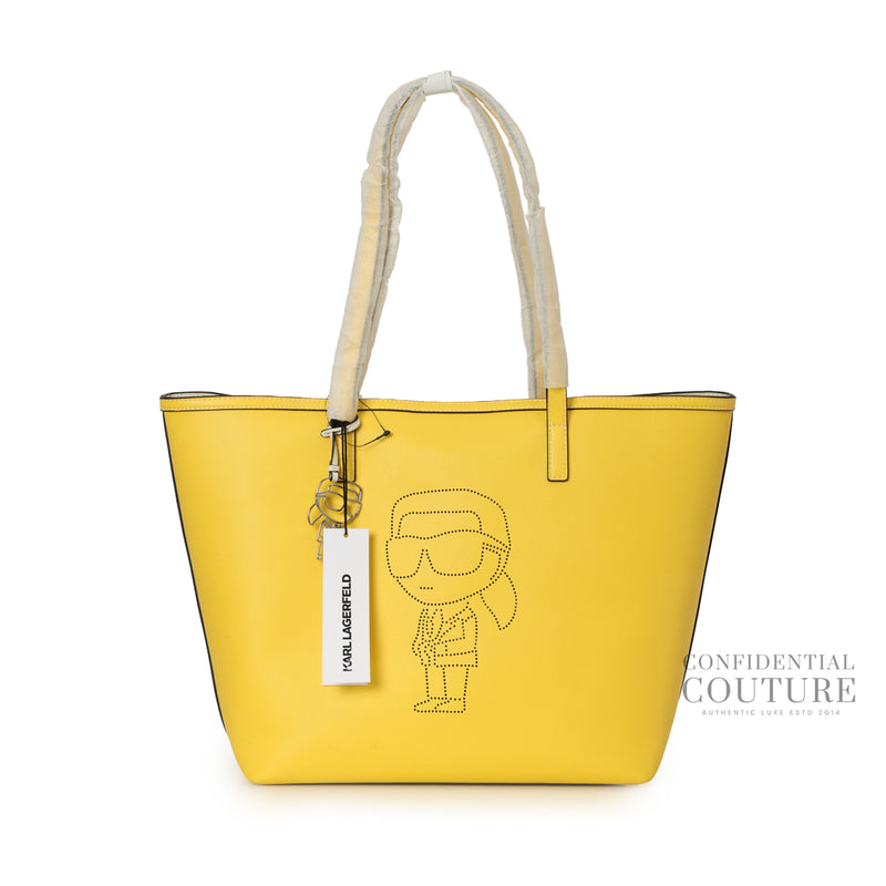 KARL LAGERFELD Smile Yellow K/Ikon Dots Tote