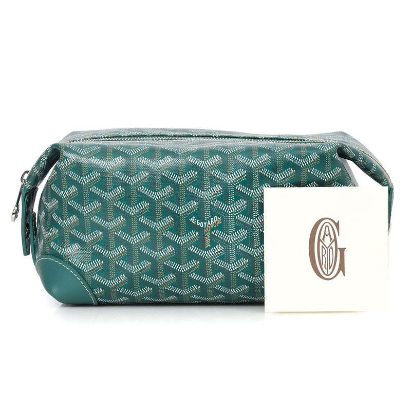 Goyard green bowling 25 toiletry bag price