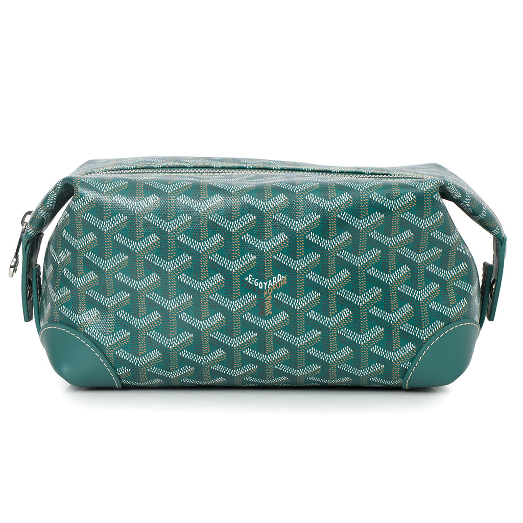 【限定】Goyard ボウリング25トイレタリーバッグ ダークグリーン Shop Pre-Loved Goyard Green Bowling 25 Toiletry Bag – 100