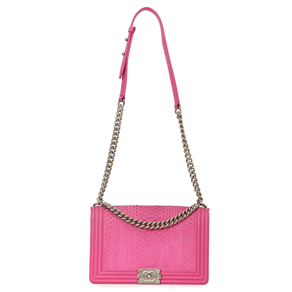 Python Fuchsia Pink New Medium Boy Bag