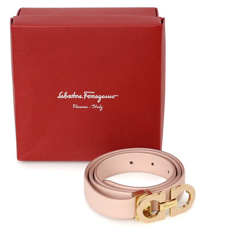 Pink Gancini Adjustable Belt for Women 32"