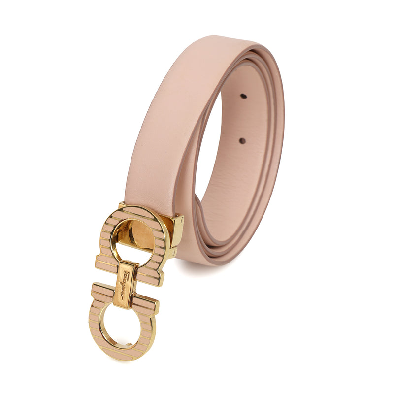Pink Gancini Adjustable Belt for Women 32"