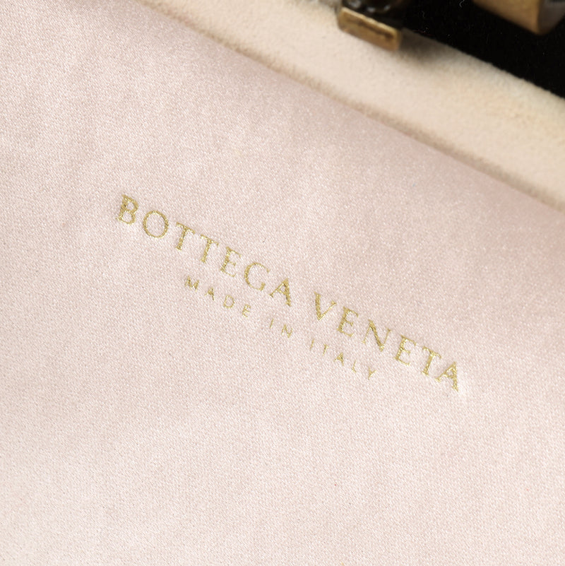 Champagne Satin Knot Clutch