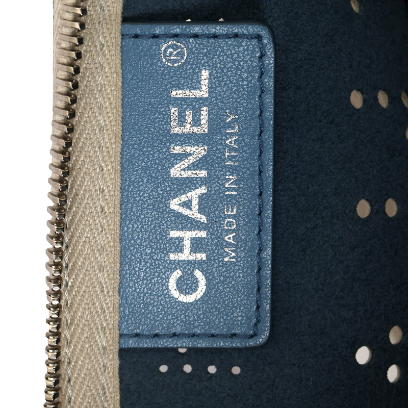 Beige Eyelet Clutch One Size