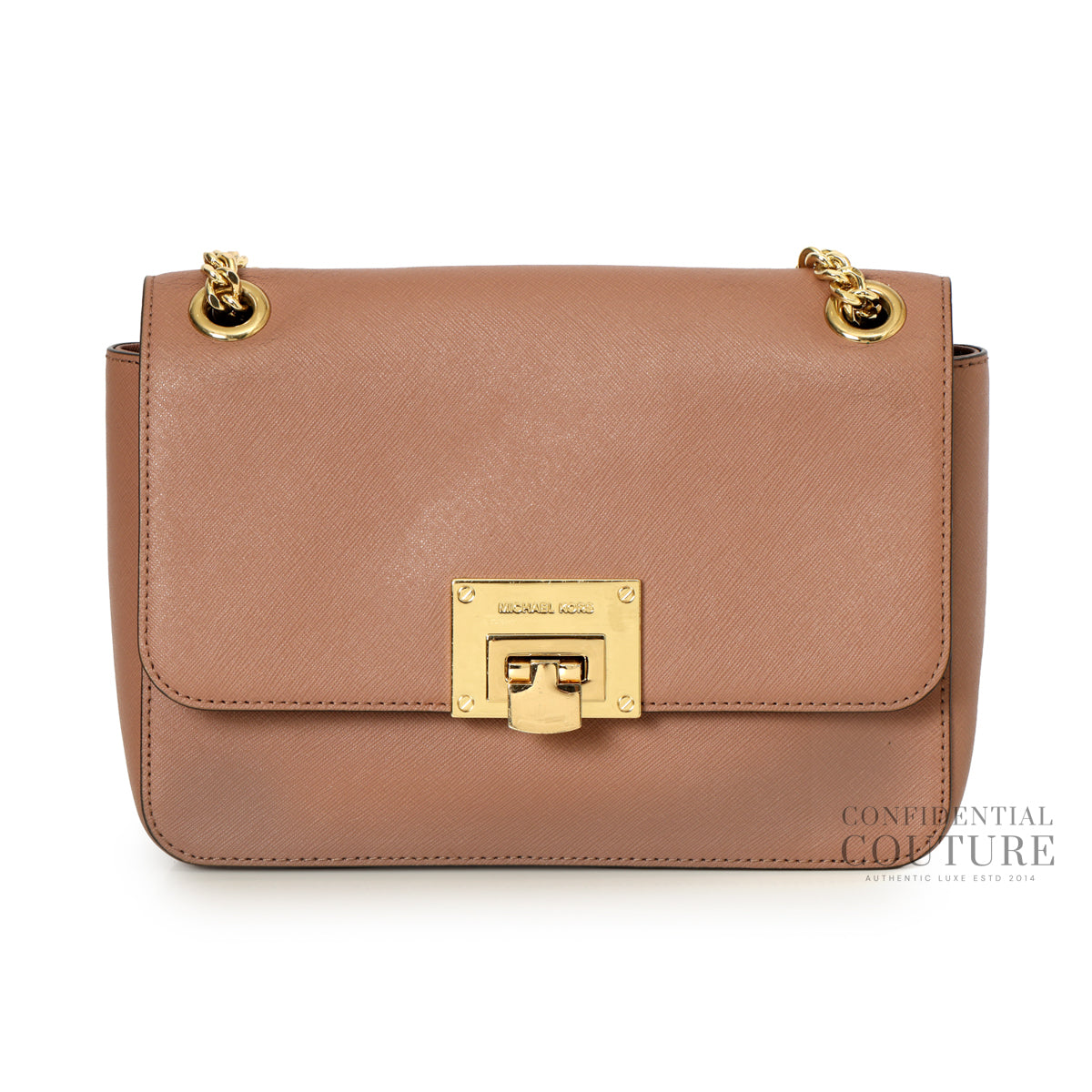 Tina Dusty Pink Small Leather Shoulder Flap Bag