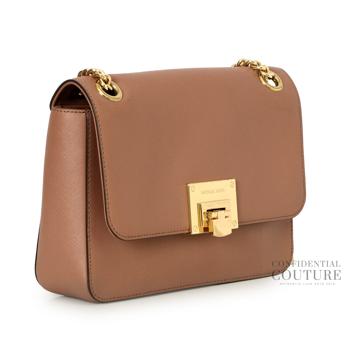Tina Dusty Pink Small Leather Shoulder Flap Bag