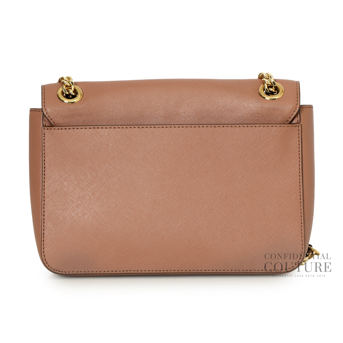 Tina Dusty Pink Small Leather Shoulder Flap Bag