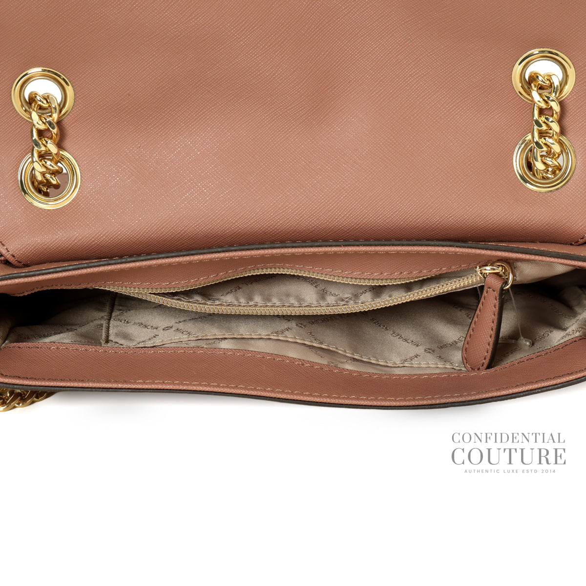 Tina Dusty Pink Small Leather Shoulder Flap Bag