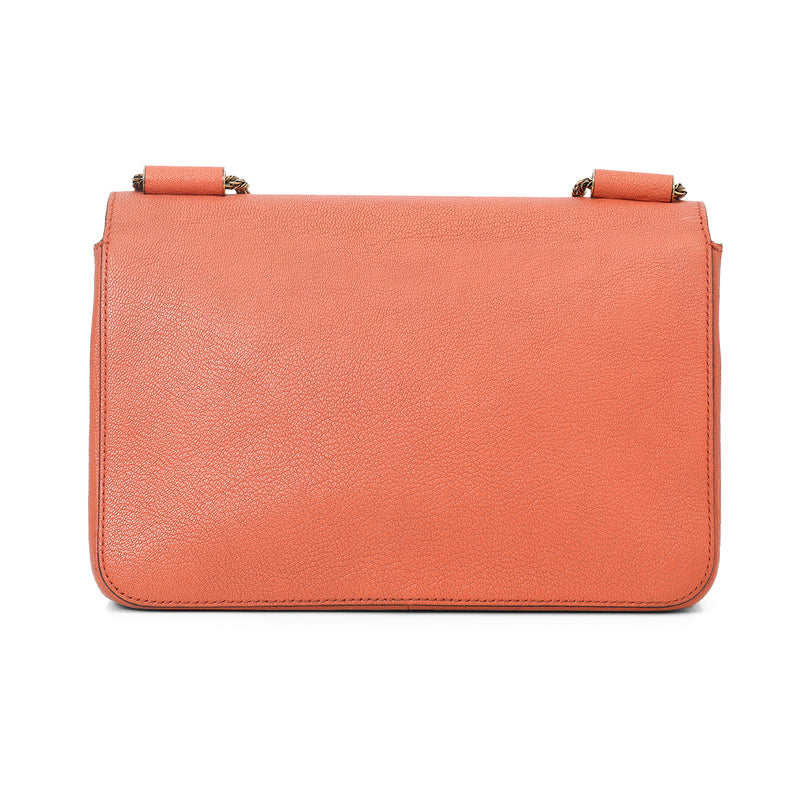 Pre-loved Chloe Coral Elsie Medium Shoulder Bag
