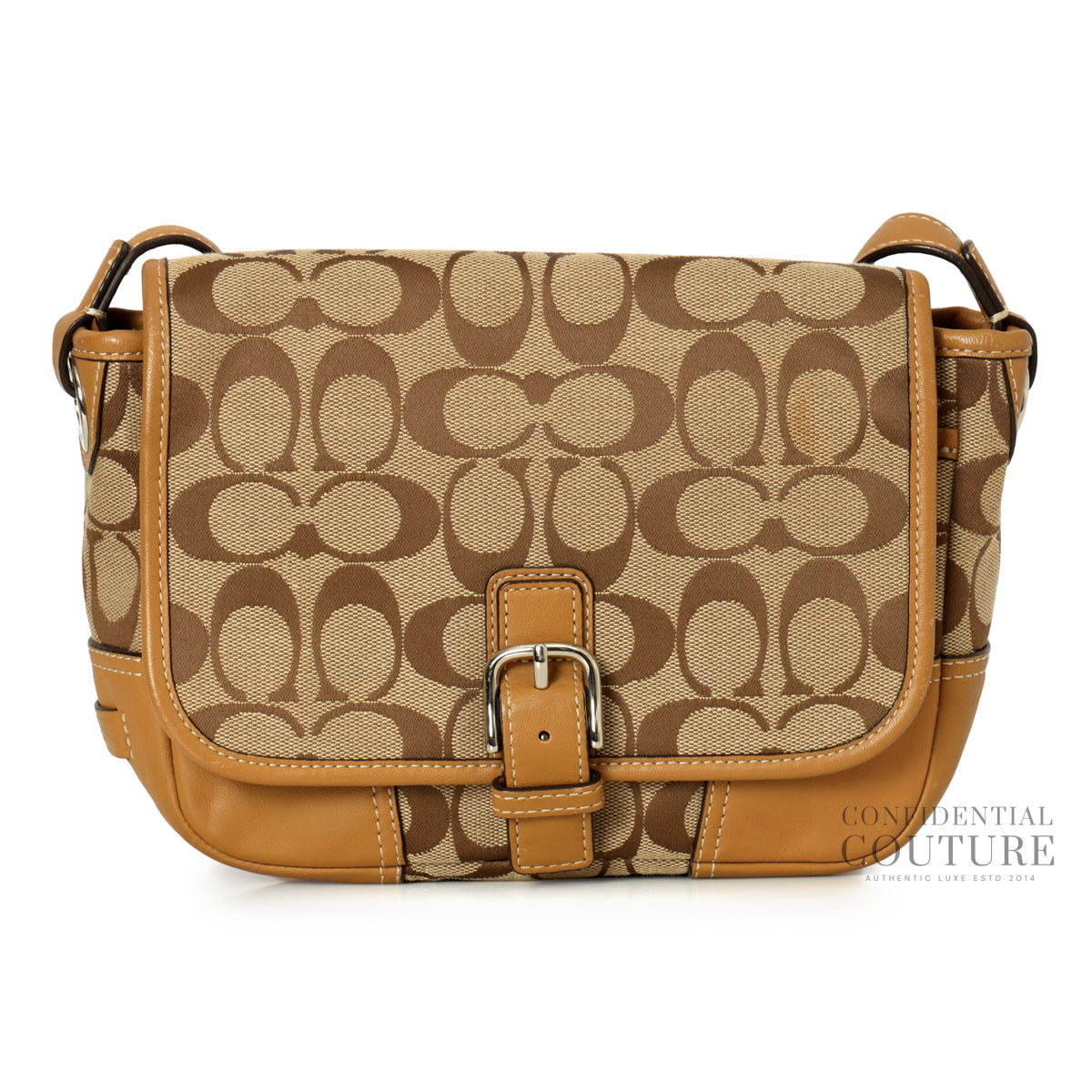 Signature Soho Canvas Flap Crossbody Bag