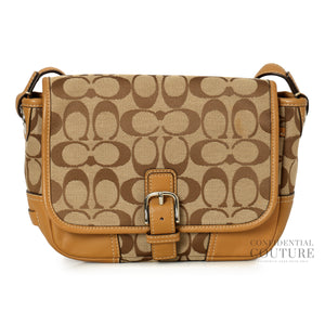 Signature Soho Canvas Flap Crossbody Bag