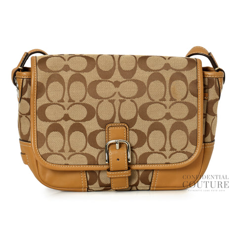 Signature Soho Canvas Flap Crossbody Bag