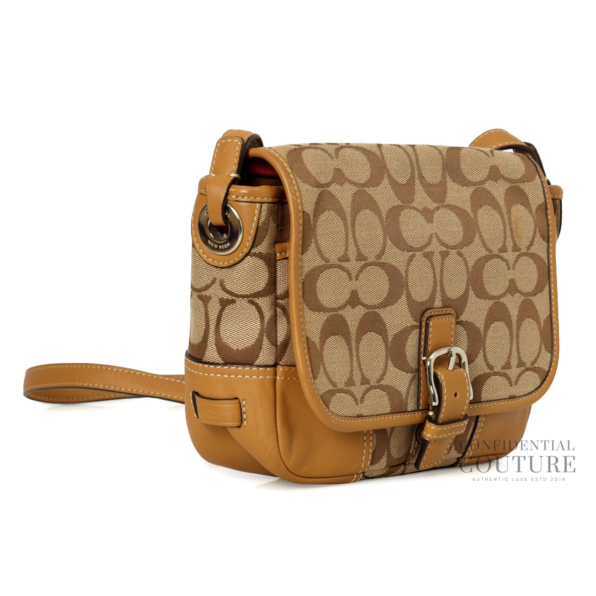 Signature Soho Canvas Flap Crossbody Bag