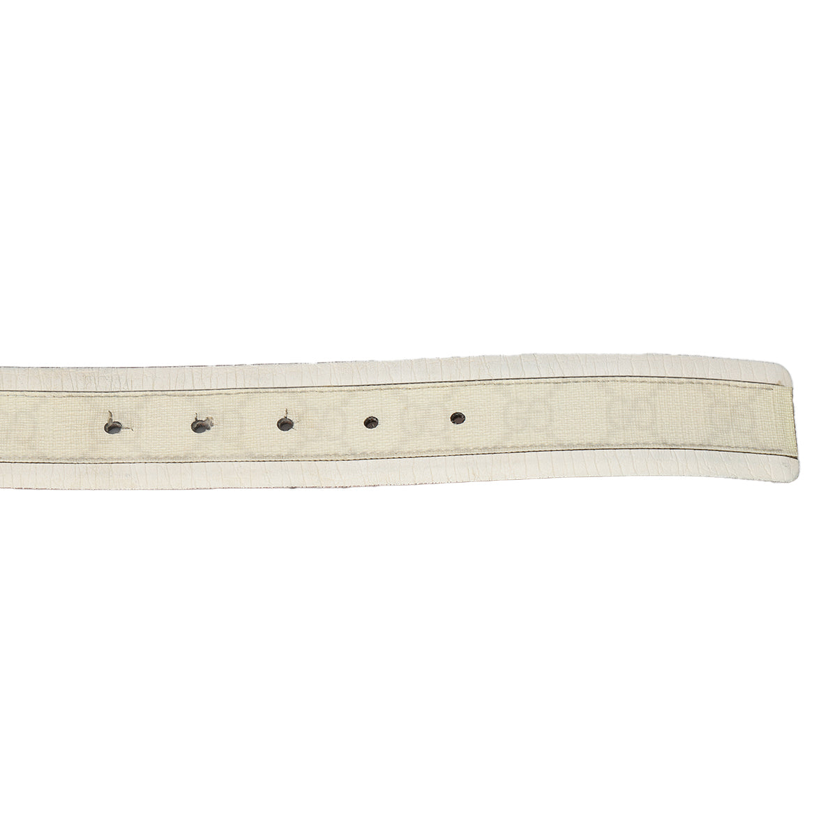 White Incrocio Interlocking GG Belt