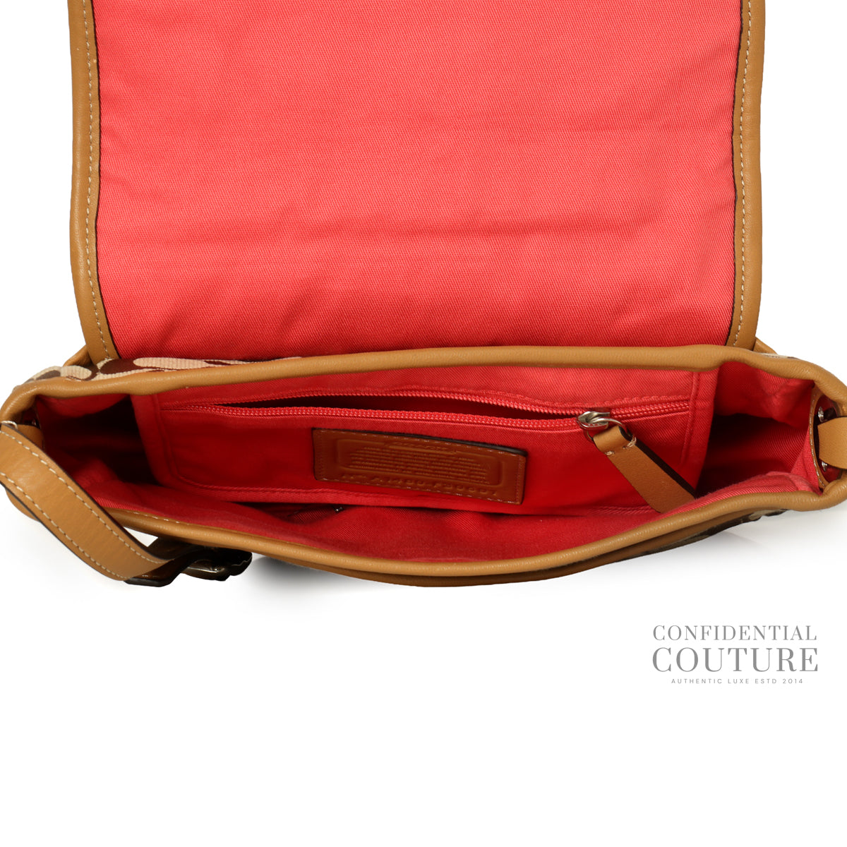 Signature Soho Canvas Flap Crossbody Bag