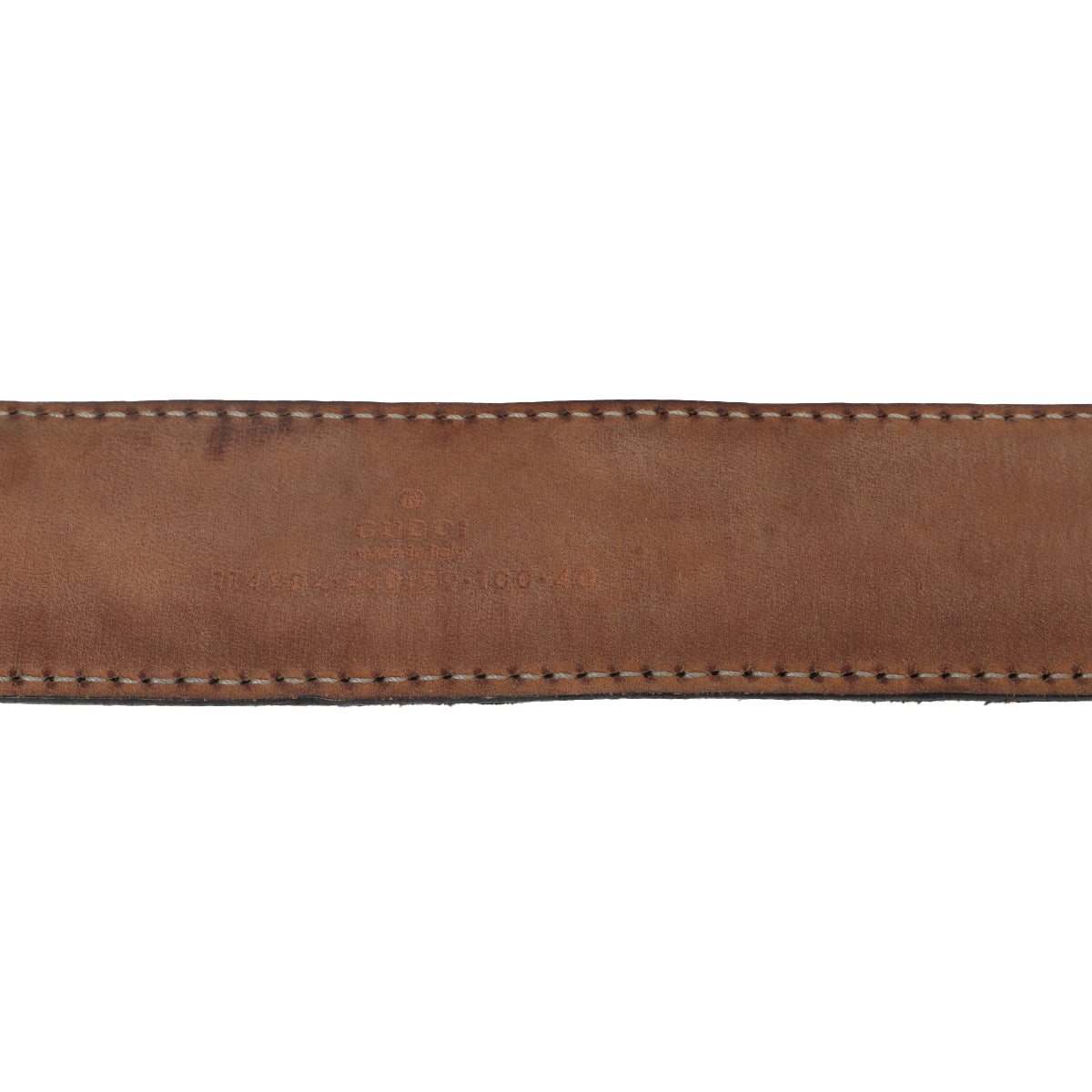 Black Incrocio Guccissima Interlocking GG Belt