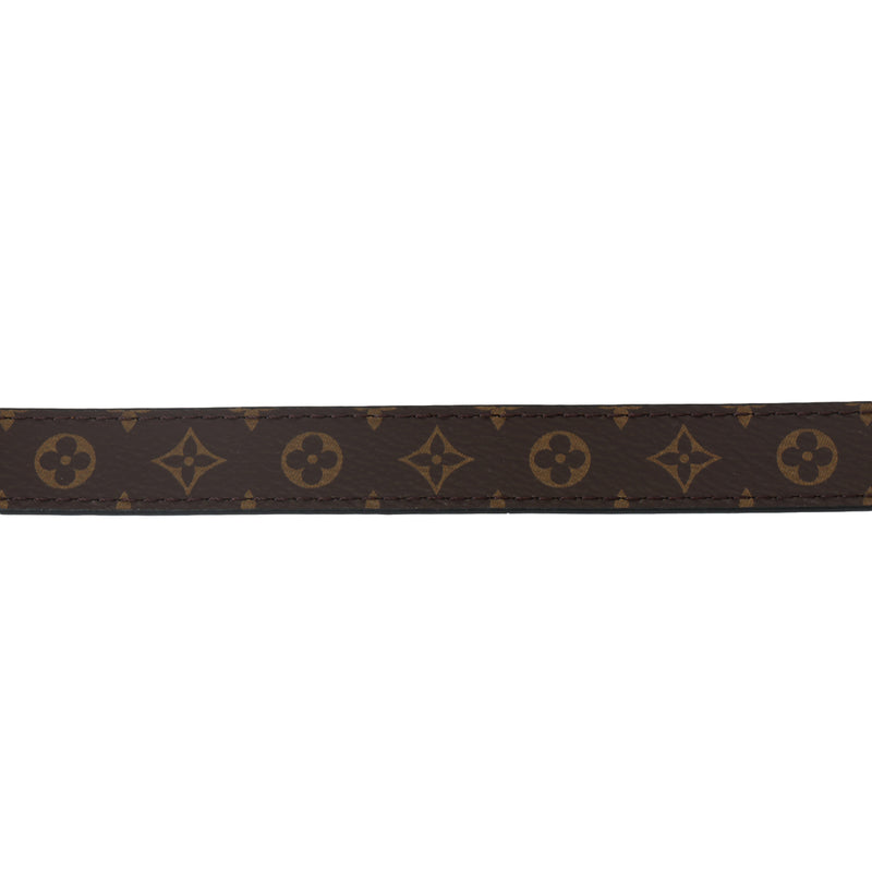 Black & Monogram Pretty LV 20mm Reversible Belt- 75 cm