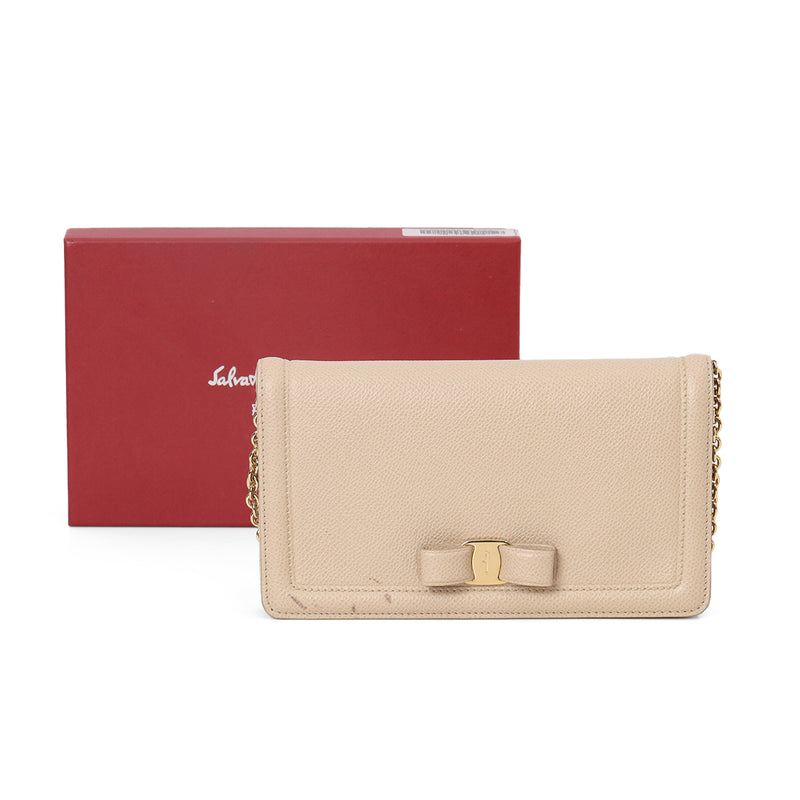 Nude Vara Bow Mini Crossbody Bag