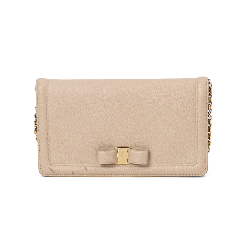 Nude Vara Bow Mini Crossbody Bag