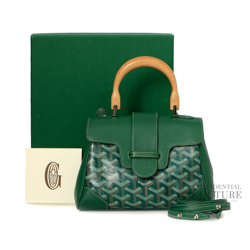 Women goyard saigon souple green mini bag price