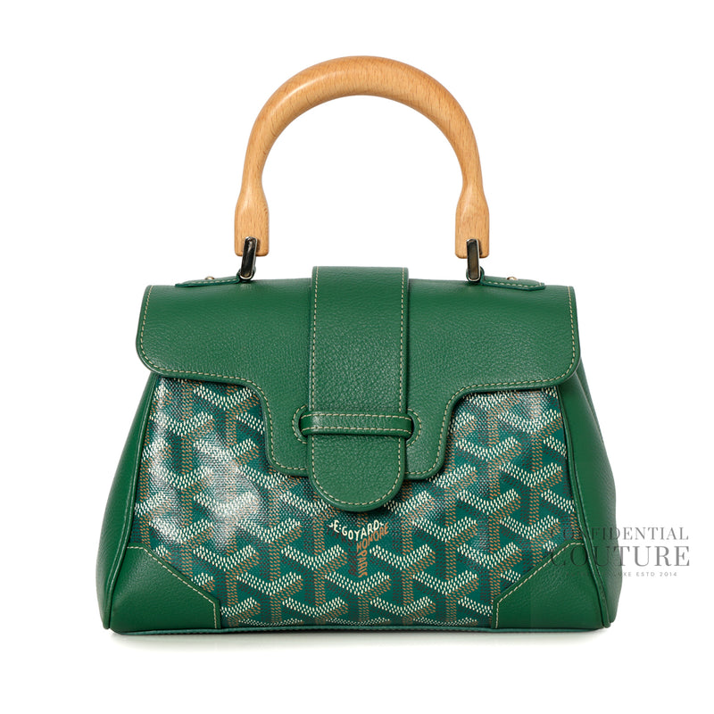 Secondhand Goyard Saigon Souple Green Mini Bag