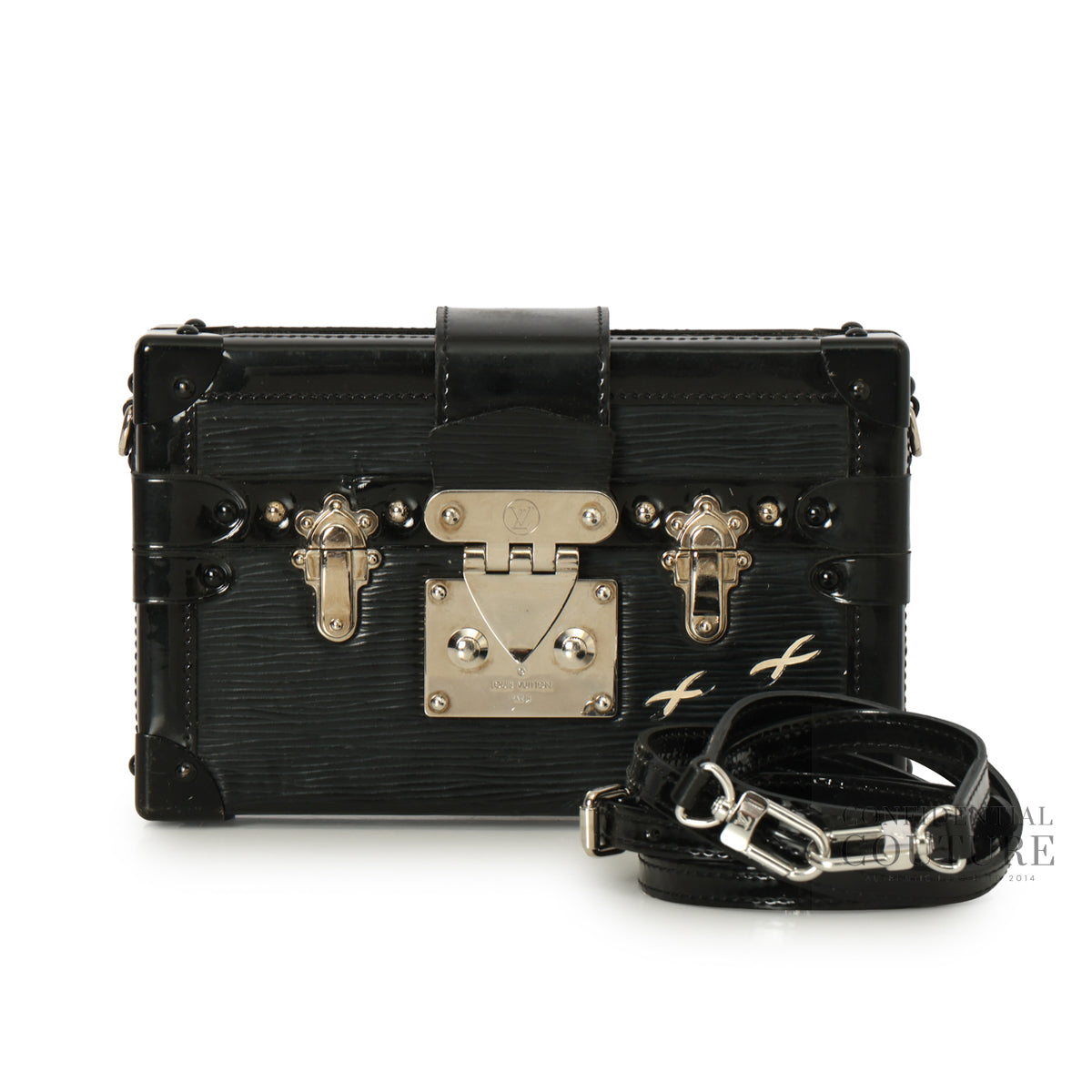 Petite Malle Epi Leather Clutch with strap