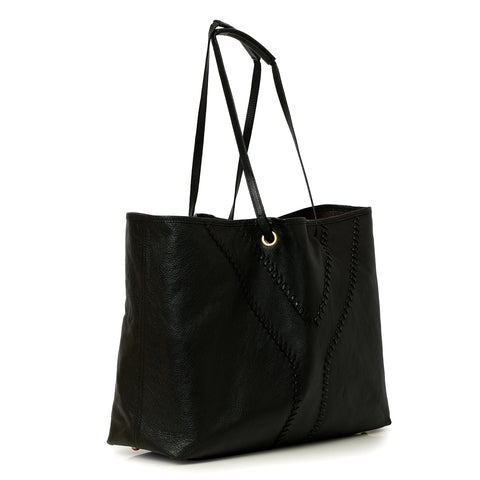 Metallic Brown Reversible Neo Double Double Tote Bag One Size