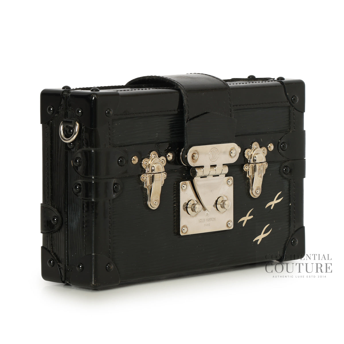 Petite Malle Epi Leather Clutch with strap