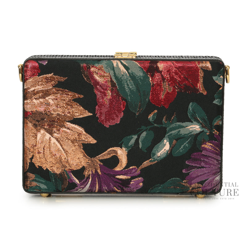 Women Dolce & Gabbana Crystal Embellished Floral Jacquard Clutch