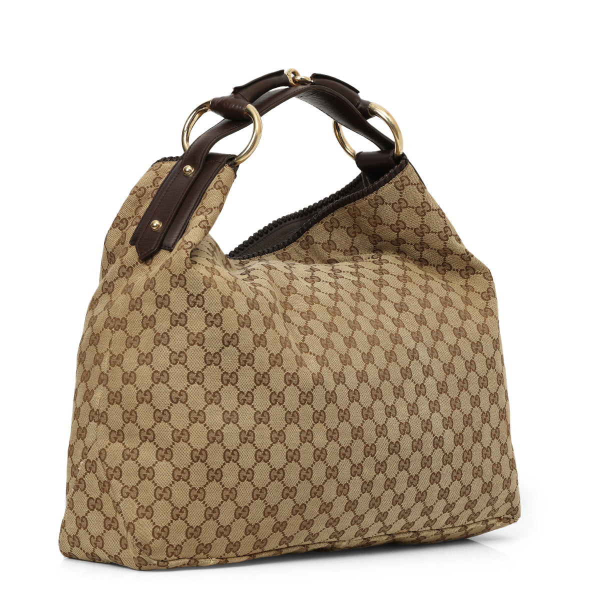 GG Canvas Horsebit Hobo Bag Large