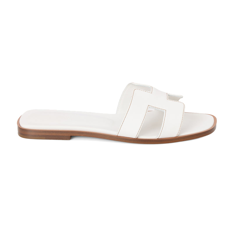 Hermes Blanc Oran Sandals EU 37 | US 6.5 | UK 4