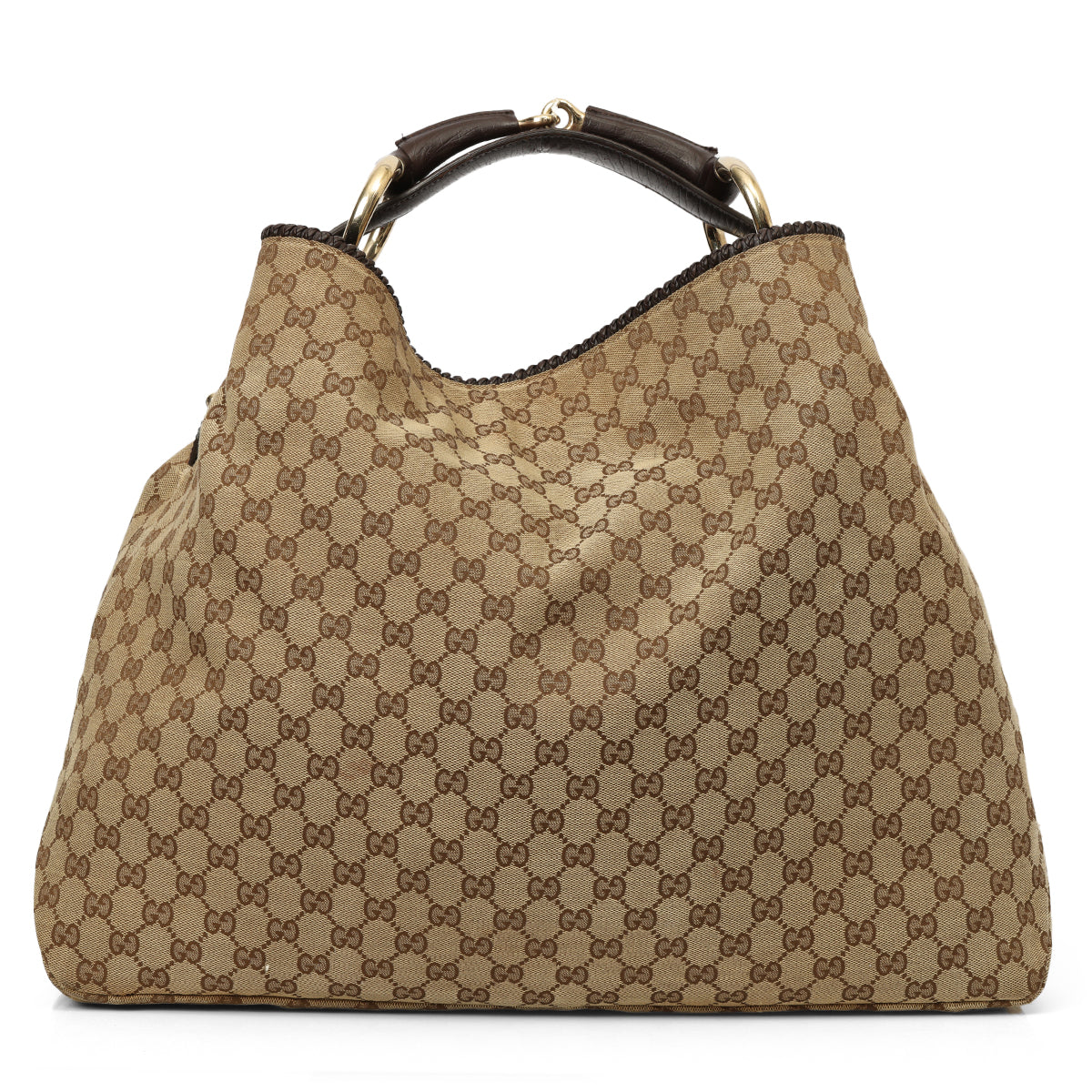GG Canvas Horsebit Hobo Bag Large