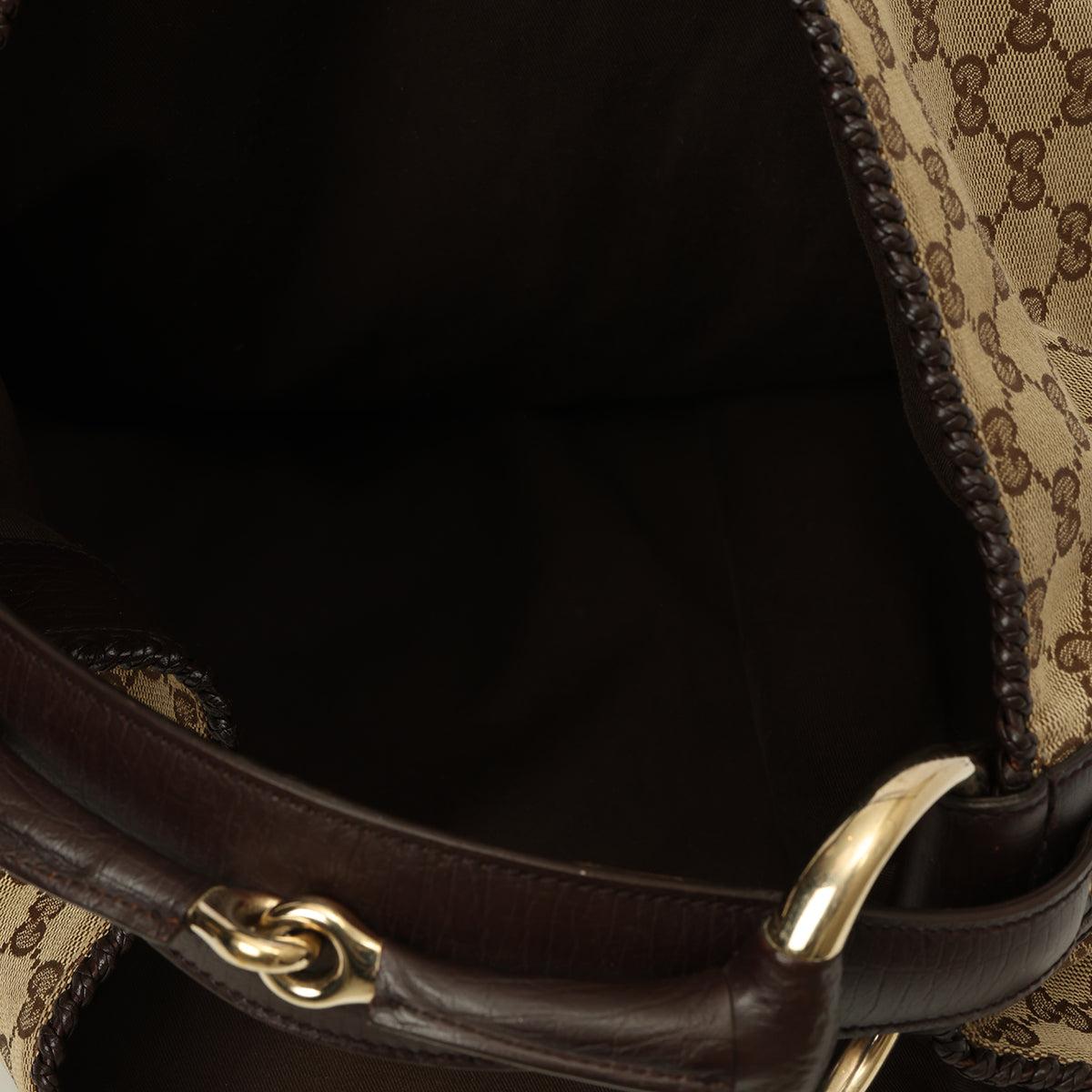 GG Canvas Horsebit Hobo Bag Large