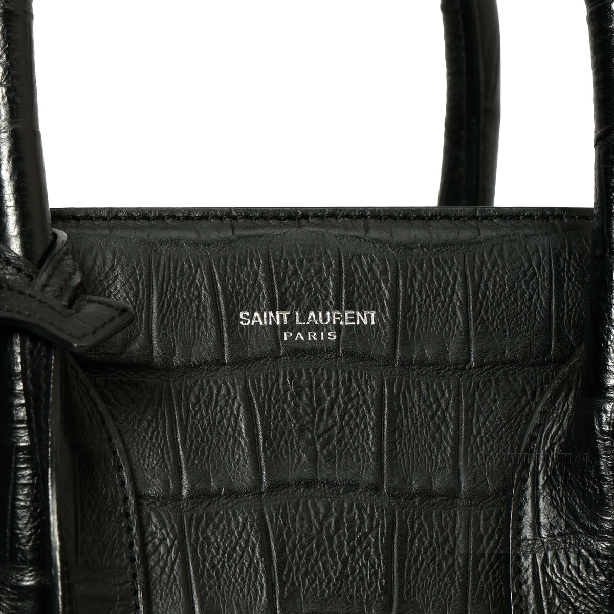 Sac De Jour Crocodile Embossed Leather Small Tote Bag