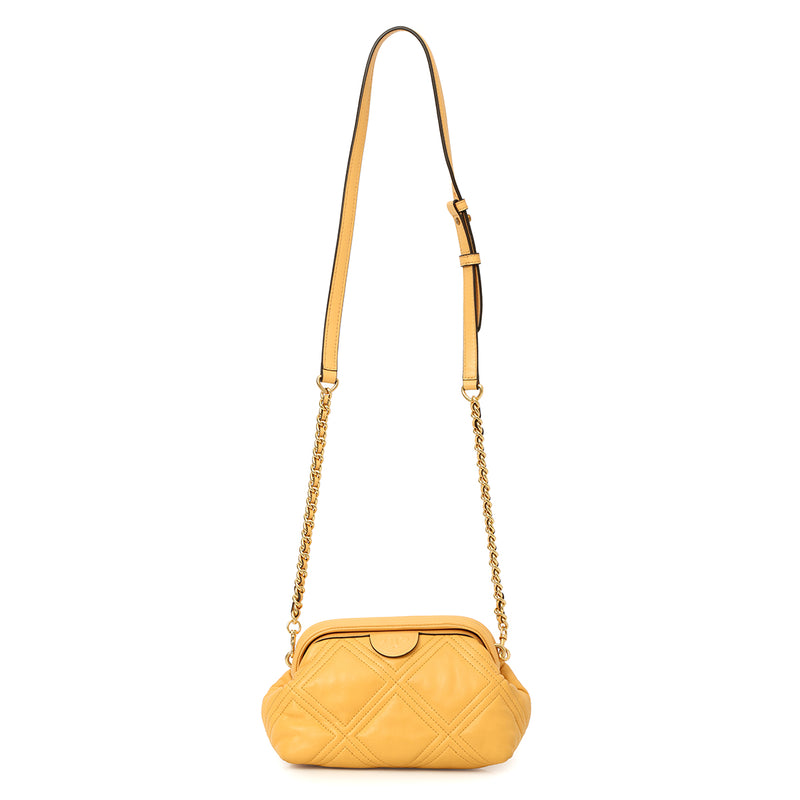 Pre-loved Tory Burch Fleming Soft Small Glazed Frame Crossbody