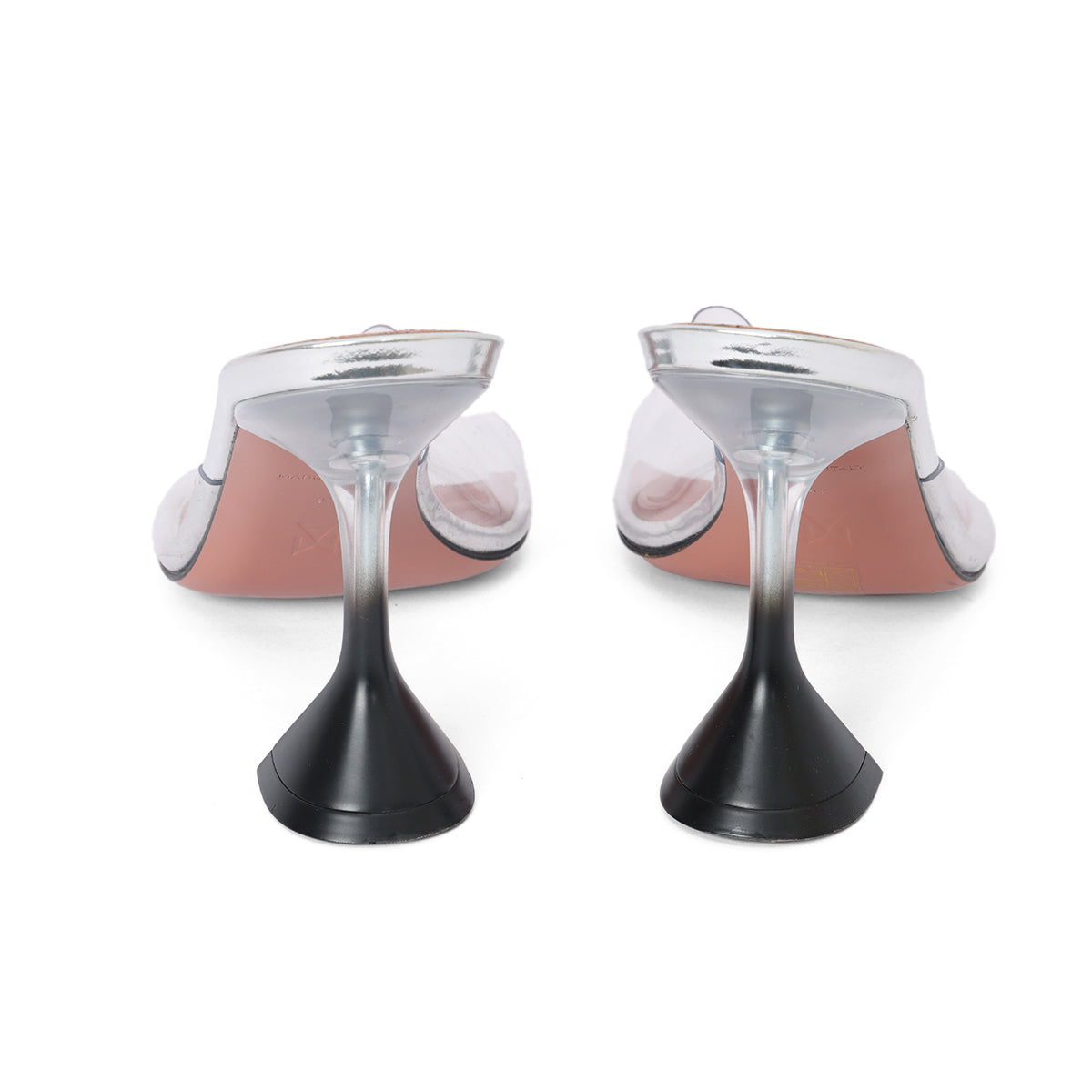 Lupita Glass Slipper Transparent PVC with Heels EU 38