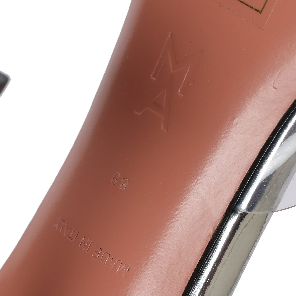 Lupita Glass Slipper Transparent PVC with Heels EU 38