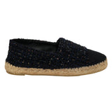Espedrilles Sequin Tweed and Grosgrain Calfskin Leather Size - 35