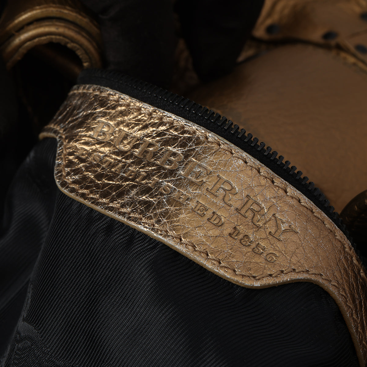 Gold Leather Prorsum Runway Studded Warrior Hobo Bag