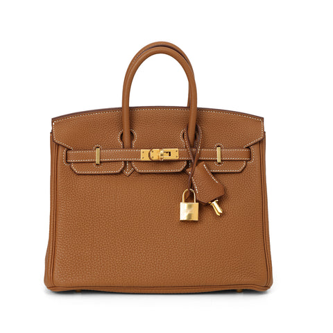 Hermes Birkin 25 Gold On Gold Bag