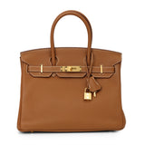 Birkin 30 Gold On Gold Bag