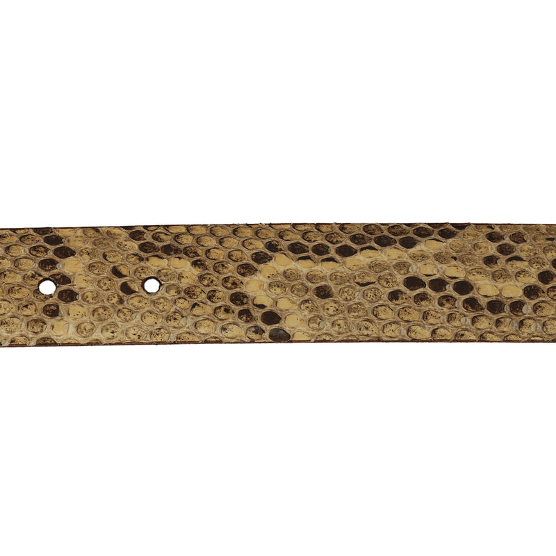 Double Heart x Crystal Embellished DG Python Leather Belt