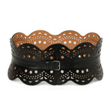 Neo Bustier Belt In Perforated Calfskin