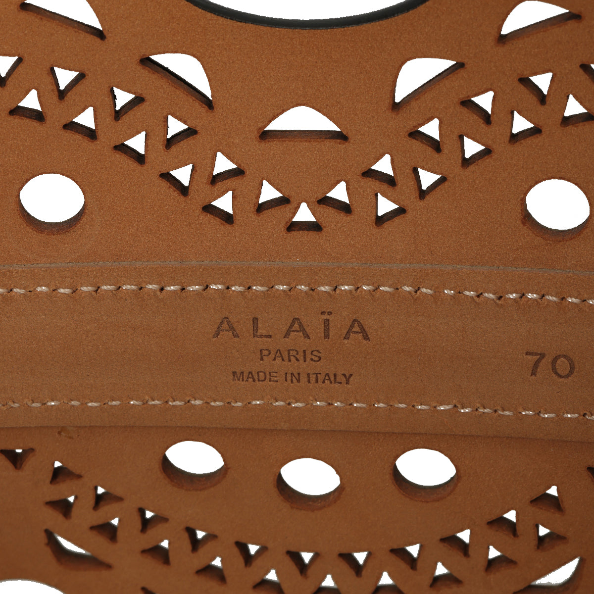 Neo Bustier Belt In Perforated Calfskin